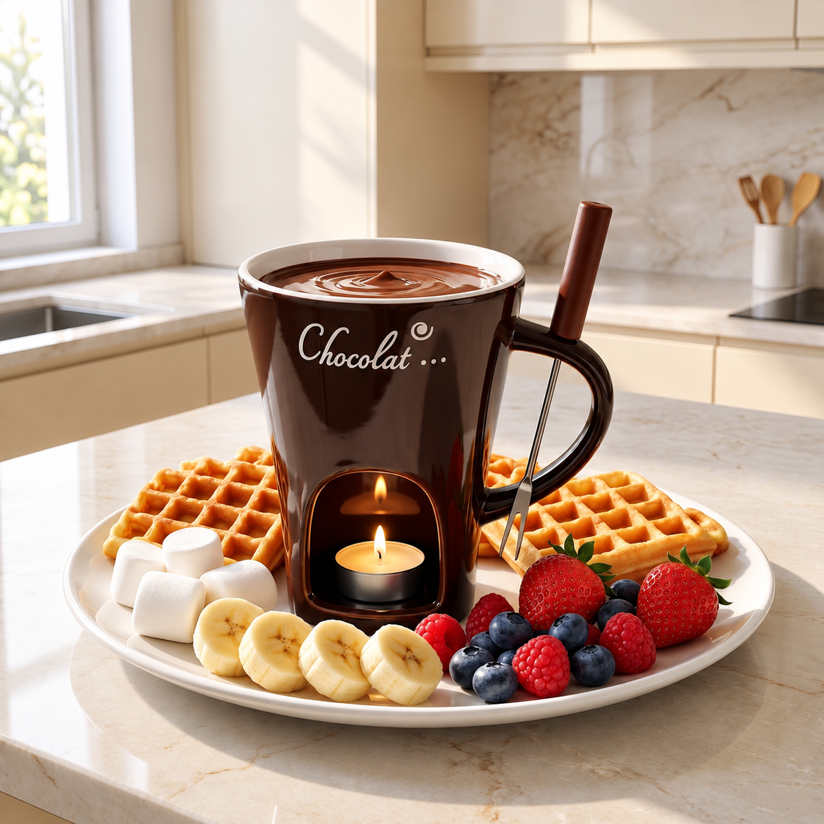 The Cozy Fondue Cup – Melt, Dip, Unwind